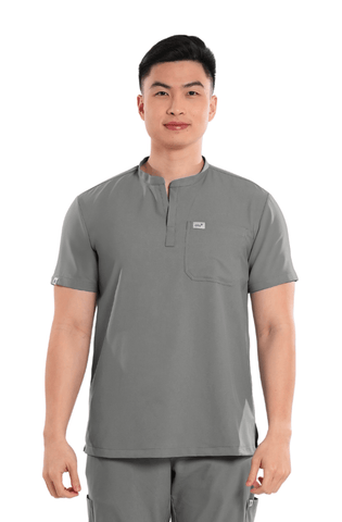 Airstretch® Custom Fit Mandarin Men Scrub Top