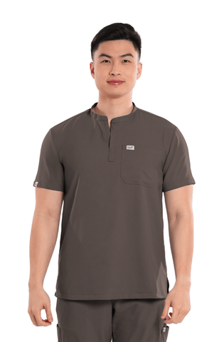 Airstretch® Custom Fit Mandarin Men Scrub Top
