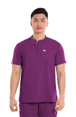 Airstretch® Custom Fit Mandarin Men Scrub Top