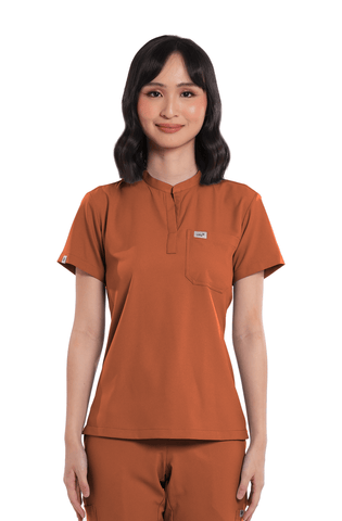 Airstretch® Custom Fit Mandarin Women Scrub Top