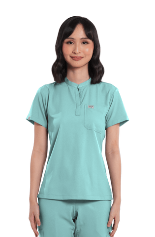 Airstretch® Custom Fit Mandarin Women Scrub Top