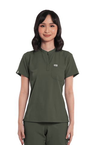 Airstretch® Custom Fit Mandarin Women Scrub Top
