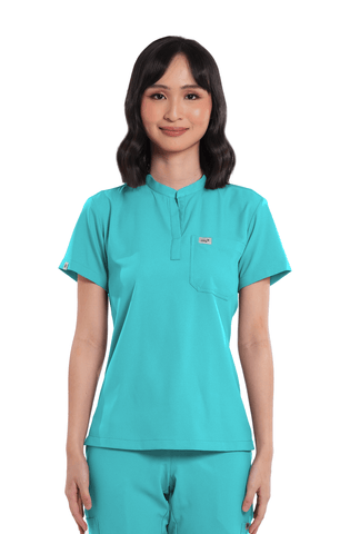 Airstretch® Custom Fit Mandarin Women Scrub Top