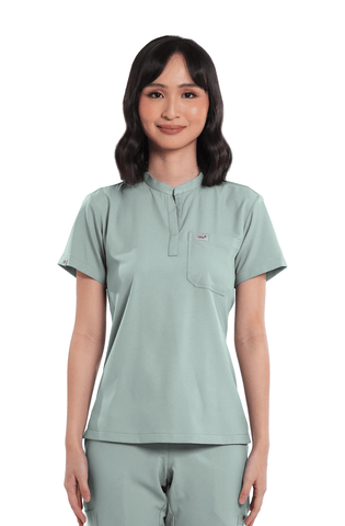 Airstretch® Custom Fit Mandarin Women Scrub Top