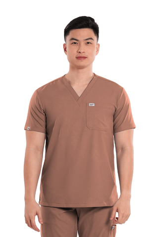 Airstretch® V-Neck Men Scrub Top