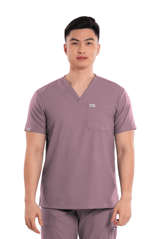 Airstretch® V-Neck Men Scrub Top