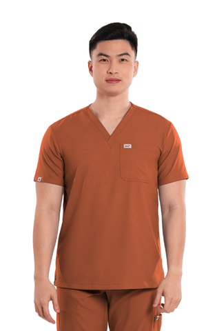 Airstretch® V-Neck Men Scrub Top