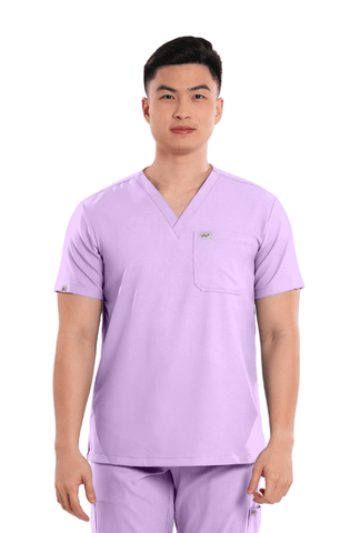Airstretch® V-Neck Men Scrub Top