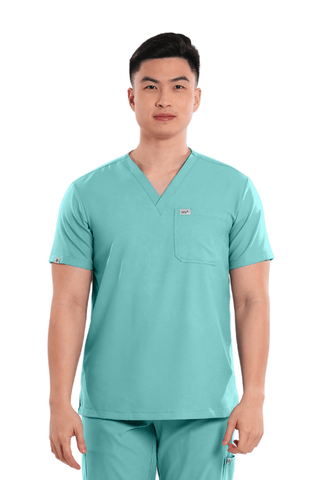 Airstretch® V-Neck Men Scrub Top