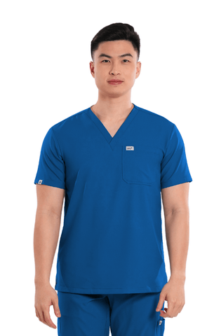 Airstretch® V-Neck Men Scrub Top