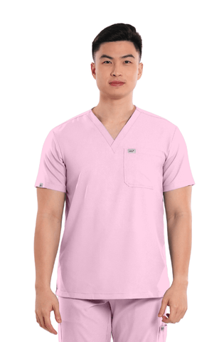 Airstretch® V-Neck Men Scrub Top