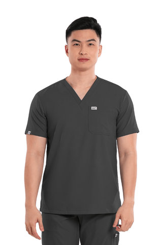 Airstretch® V-Neck Men Scrub Top