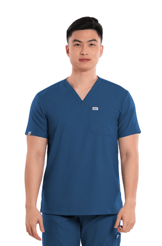 Airstretch® V-Neck Men Scrub Top