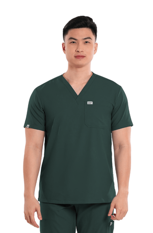 Airstretch® V-Neck Men Scrub Top