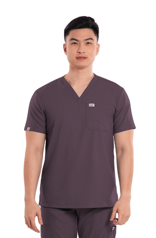 Airstretch® V-Neck Men Scrub Top