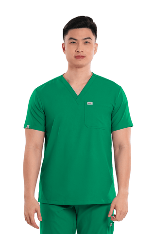 Airstretch® V-Neck Men Scrub Top