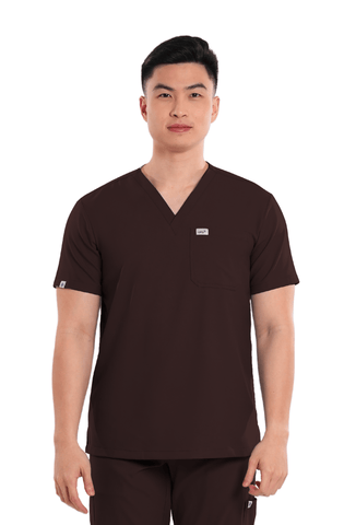 Airstretch® V-Neck Men Scrub Top