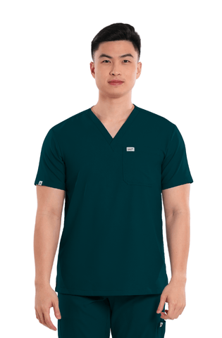 Airstretch® V-Neck Men Scrub Top