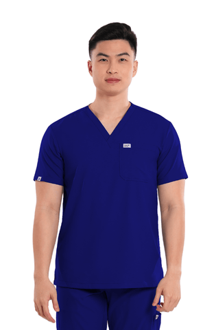 Airstretch® V-Neck Men Scrub Top