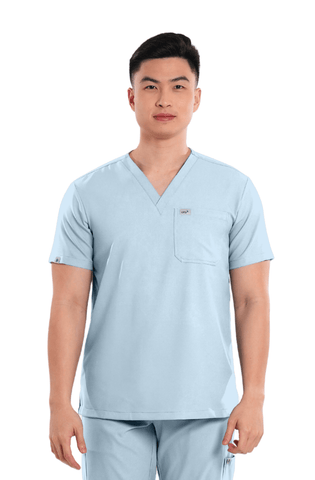 Airstretch® V-Neck Men Scrub Top