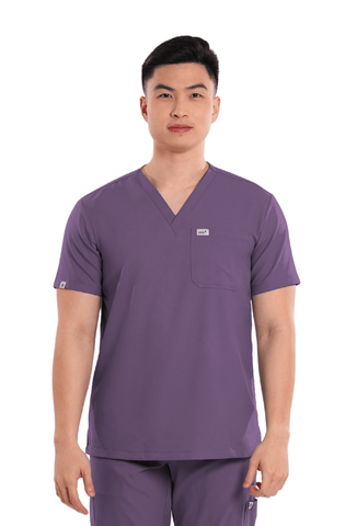 Airstretch® V-Neck Men Scrub Top