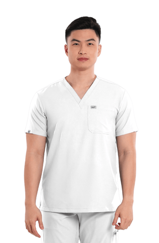 Airstretch® V-Neck Men Scrub Top
