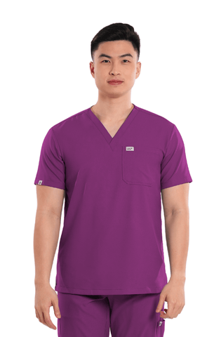 Airstretch® Custom Fit V-Neck Men Scrub Top