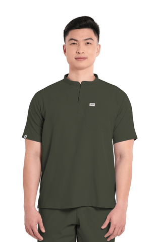 Basicflex® Mandarin Men Scrub Top