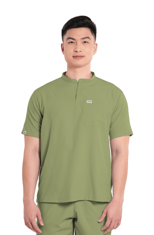 Basicflex® Mandarin Men Scrub Top