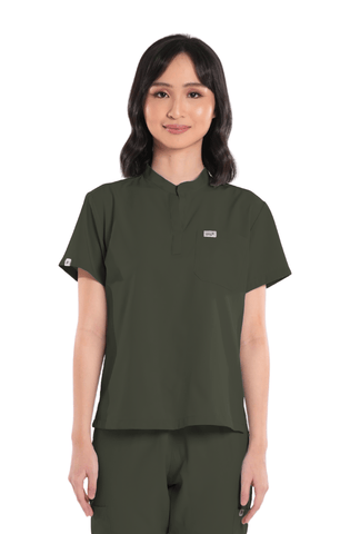 Basicflex® Mandarin Women Scrub Top