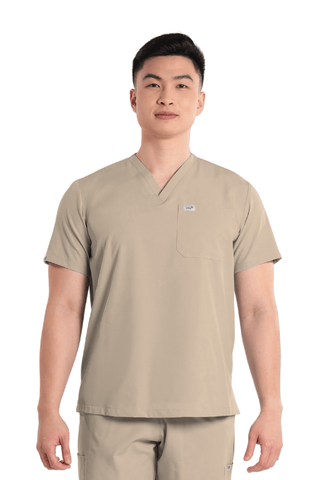 Basicflex® V-Neck Men Scrub Top