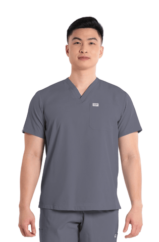 Basicflex® V-Neck Men Scrub Top
