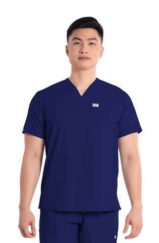 Basicflex® V-Neck Men Scrub Top