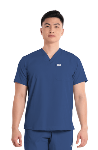 Basicflex® V-Neck Men Scrub Top