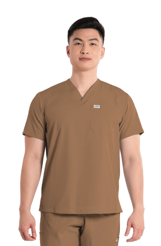 Basicflex® V-Neck Men Scrub Top