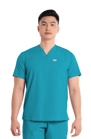 Basicflex® V-Neck Men Scrub Top
