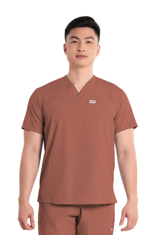 Basicflex® V-Neck Men Scrub Top