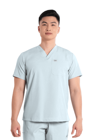 Basicflex® Custom Fit V-Neck Men Scrub Top