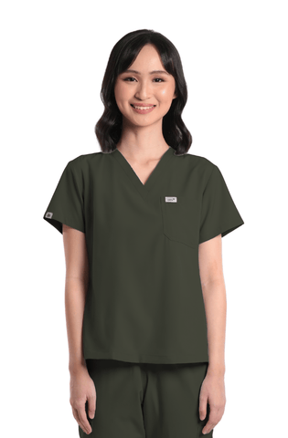 Basicflex® V-Neck Women Scrub Top
