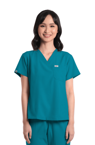 Basicflex® V-Neck Women Scrub Top