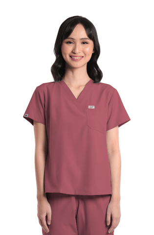Basicflex® V-Neck Women Scrub Top