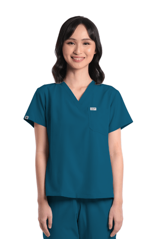 Basicflex® V-Neck Women Scrub Top