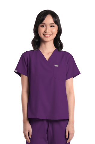 Basicflex® V-Neck Women Scrub Top