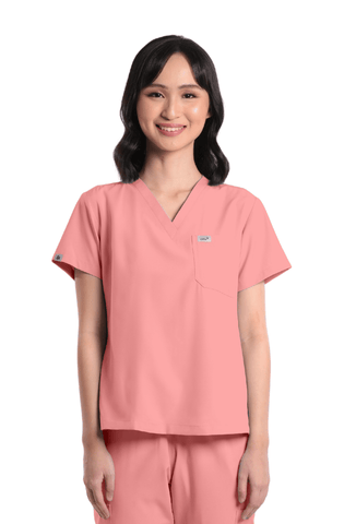 Basicflex® Custom Fit V-Neck Women Scrub Top