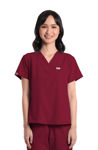Basicflex® V-Neck Women Scrub Top