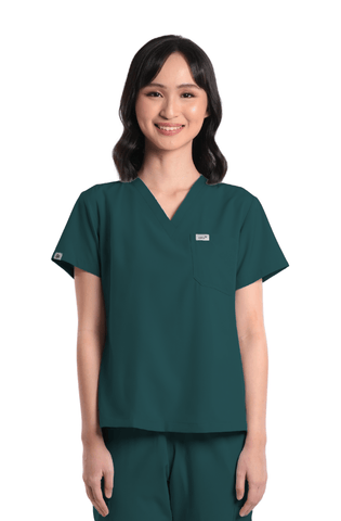 Basicflex® V-Neck Women Scrub Top