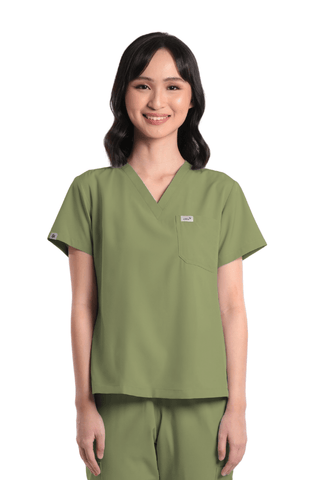 Basicflex® V-Neck Women Scrub Top