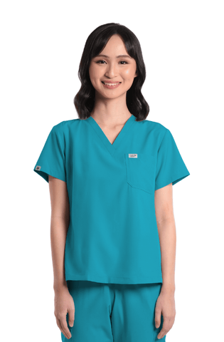 Basicflex® V-Neck Women Scrub Top
