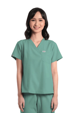 Basicflex® V-Neck Women Scrub Top