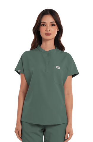 Luxe® Custom Fit Cap Sleeve Women Scrub Top